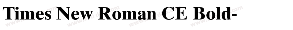 Times New Roman CE Bold字体转换